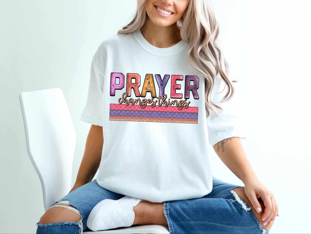 Prayer changes things 60175 DTF transfer
