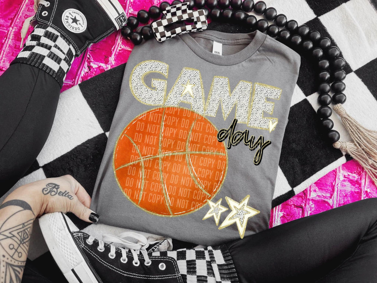 Game day basketball (Caplinger) 92782 DTF transfer