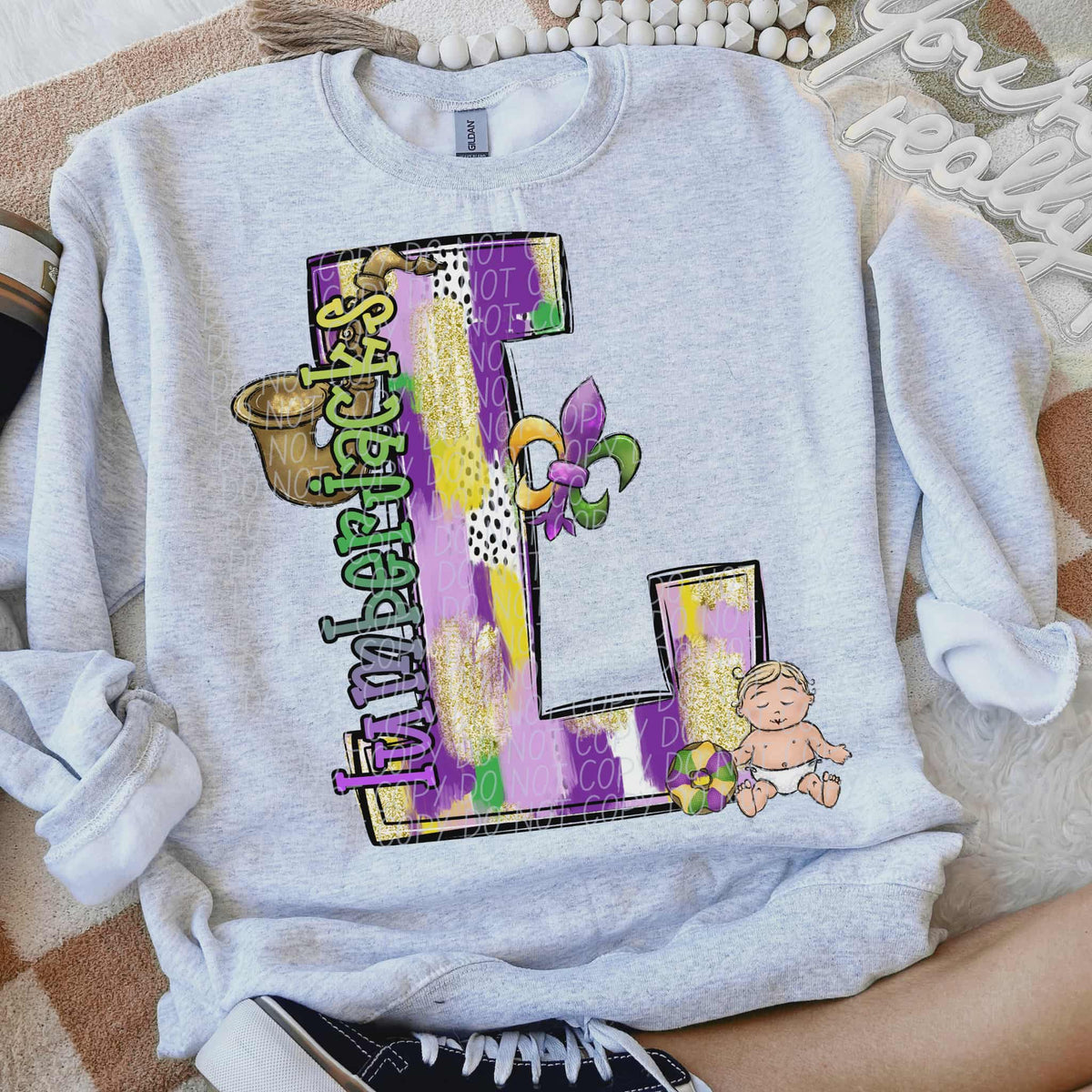 Lumberjacks Mardi Gras (city) DTF Transfer