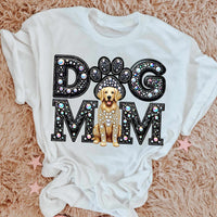 Golden Retriever Dog mom rhinestone 49105 DTF transfer