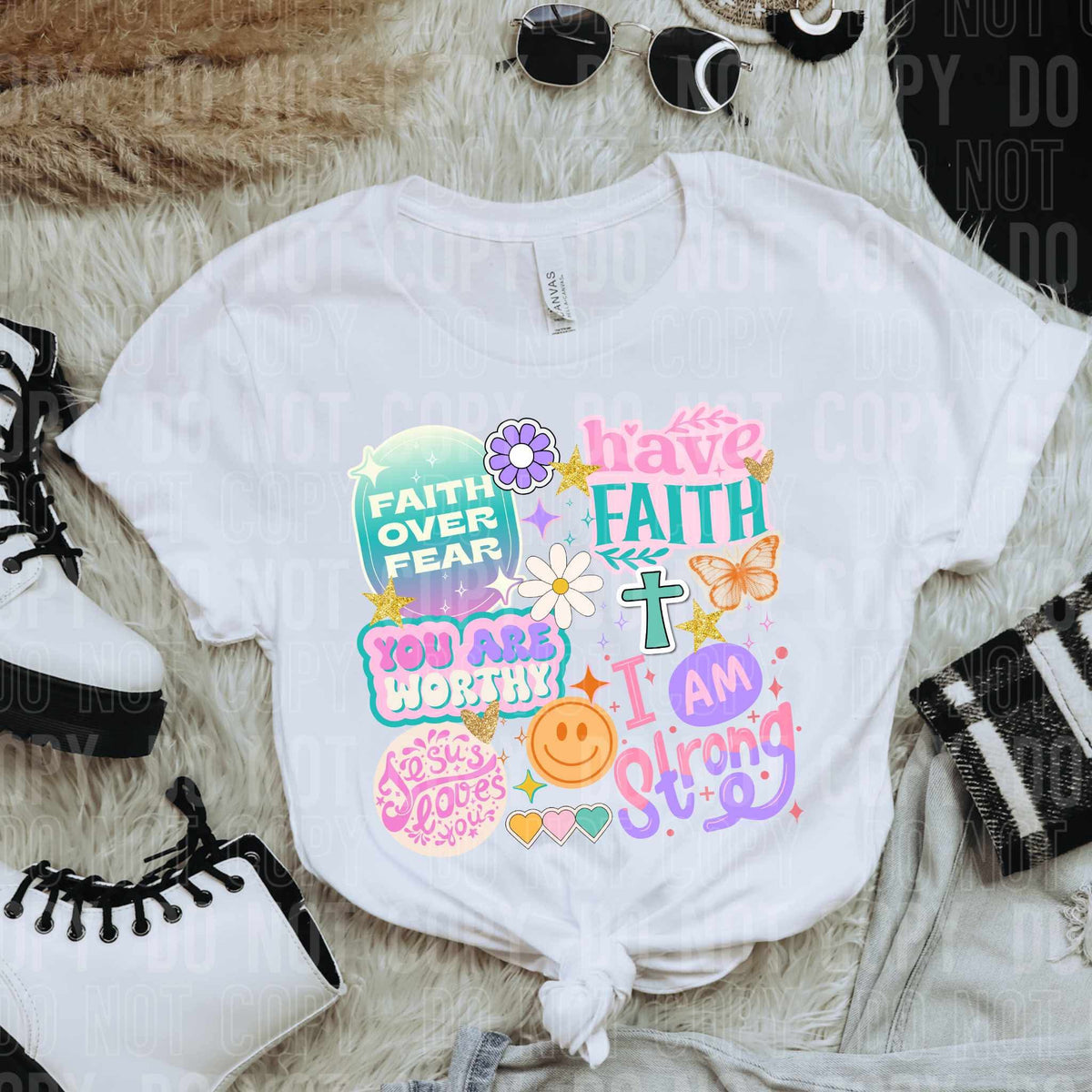 Have faith you are worthy affirmations (SBB) DTF transfer