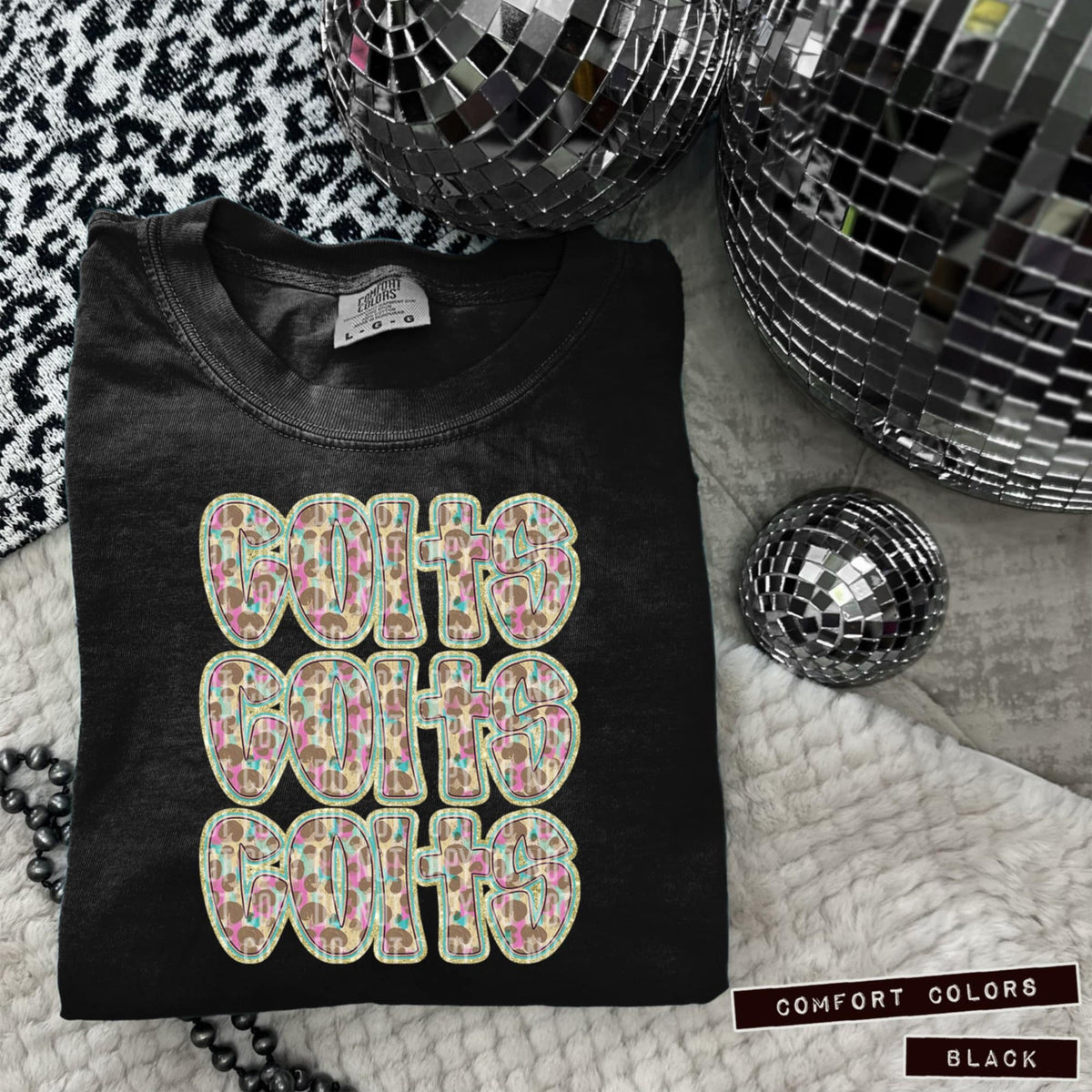 Colts Leopard Stacked (Caplinger) 98467 DTF transfer