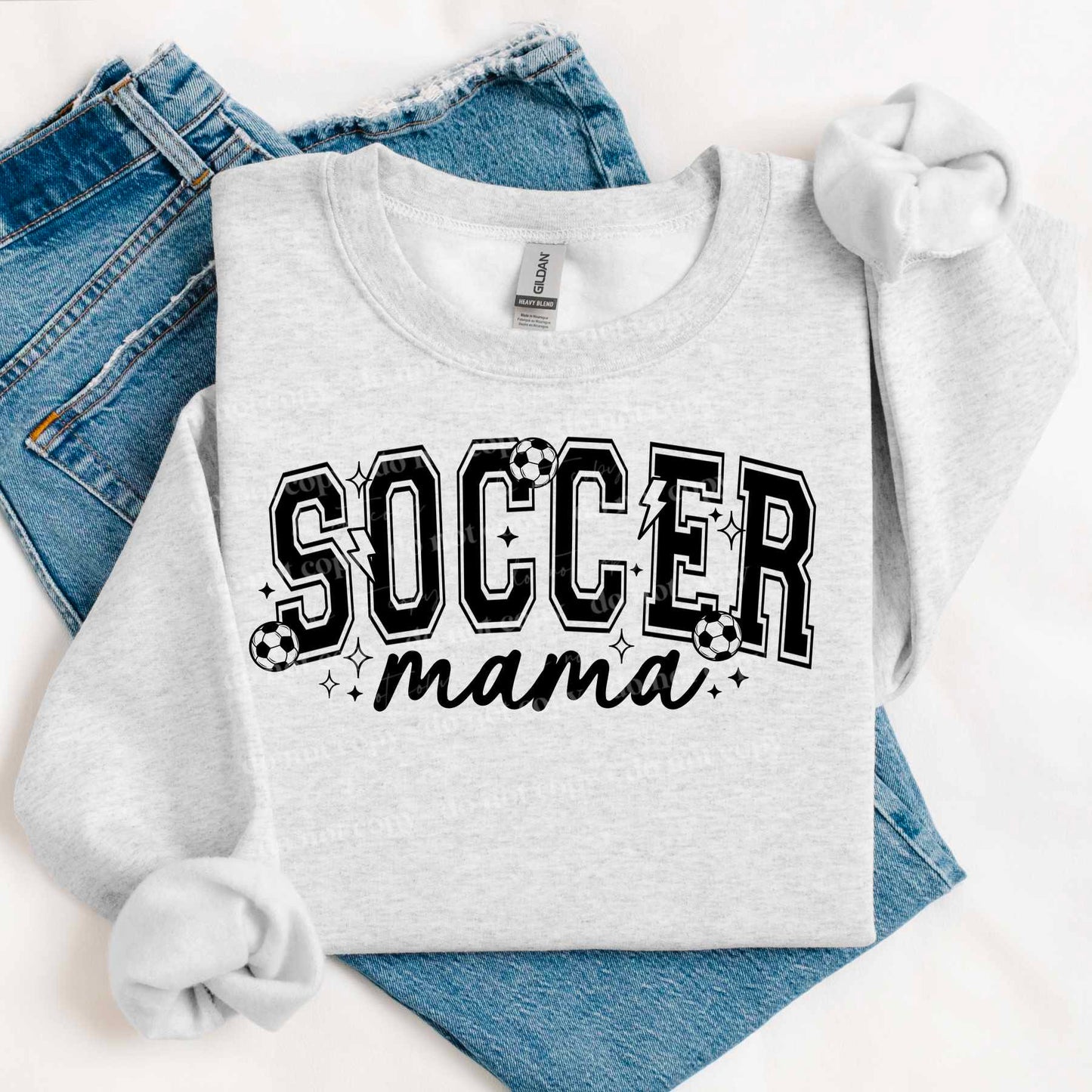 Soccer mama black (CSC) 77242 DTF transfer