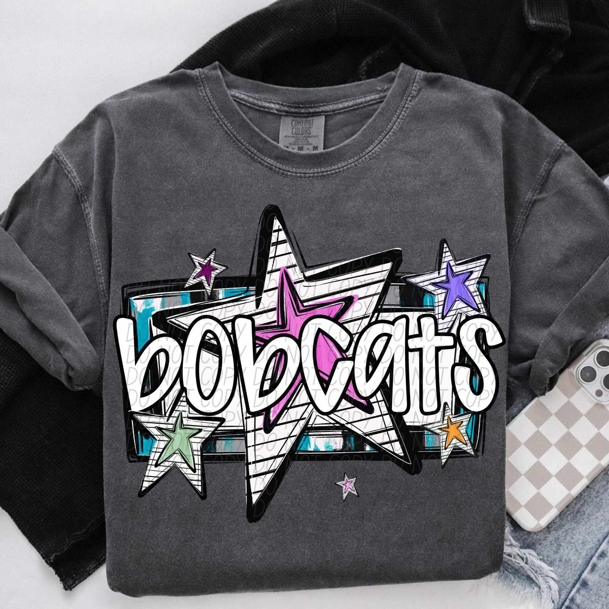 Bobcats stars (CITY) 84928 DTF transfer