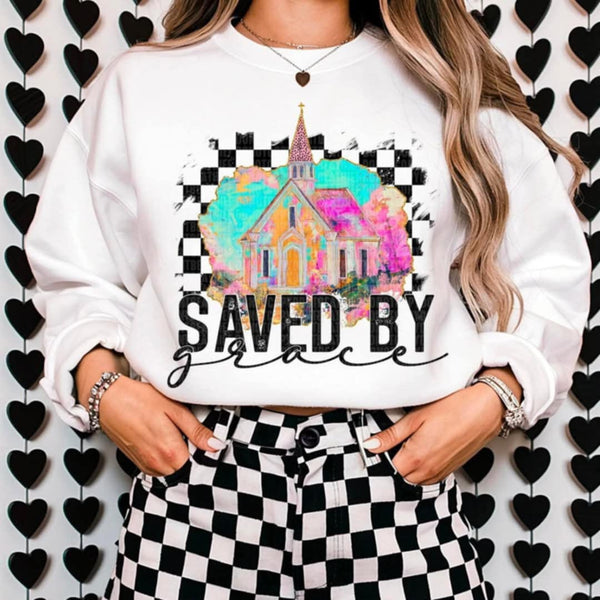 Saved by Grace church (SDD) 96734 DTF transfer