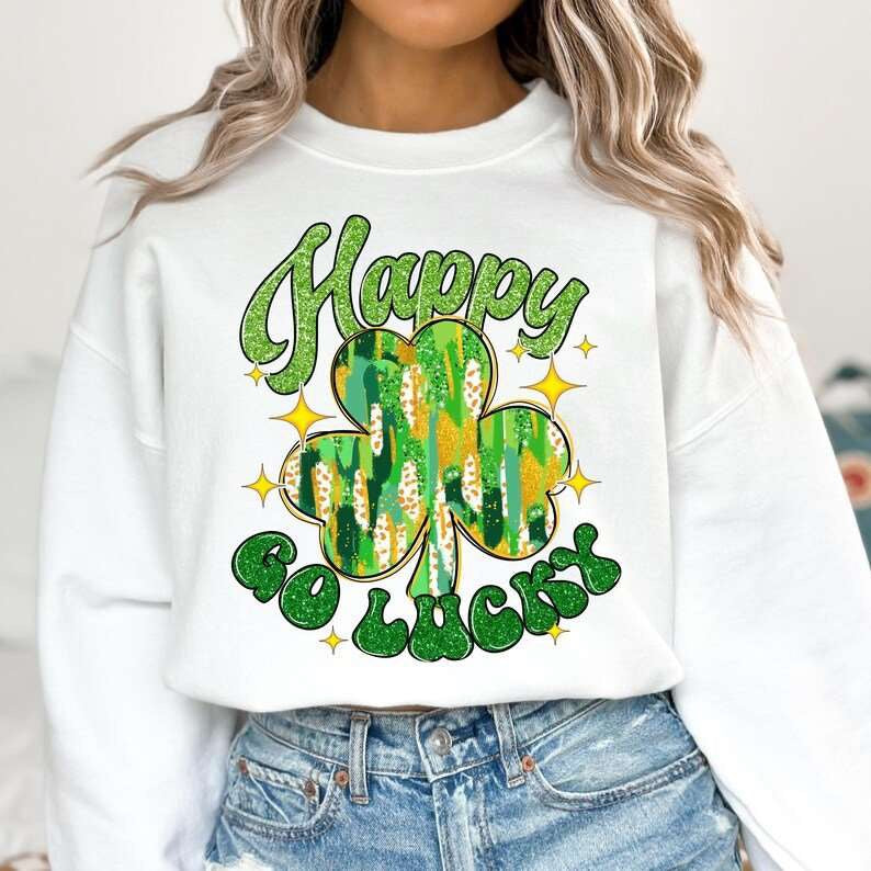 Happy go lucky 77618 DTF transfer