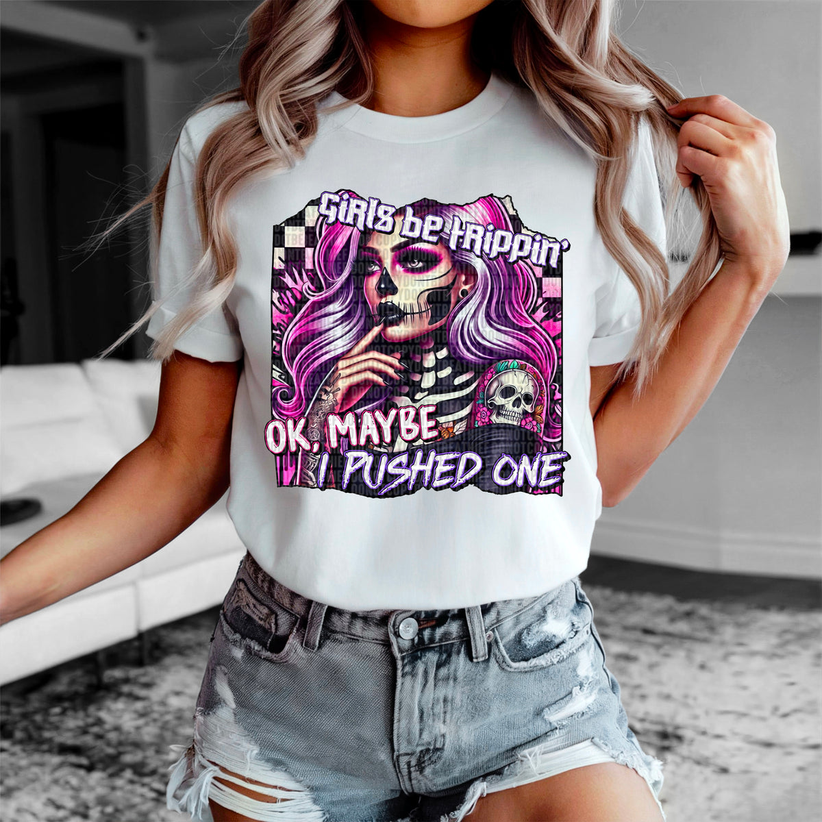 Girls be trippin 90369 DTF transfer