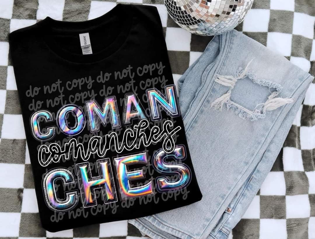 Comanches holographic 50709 DTF transfer