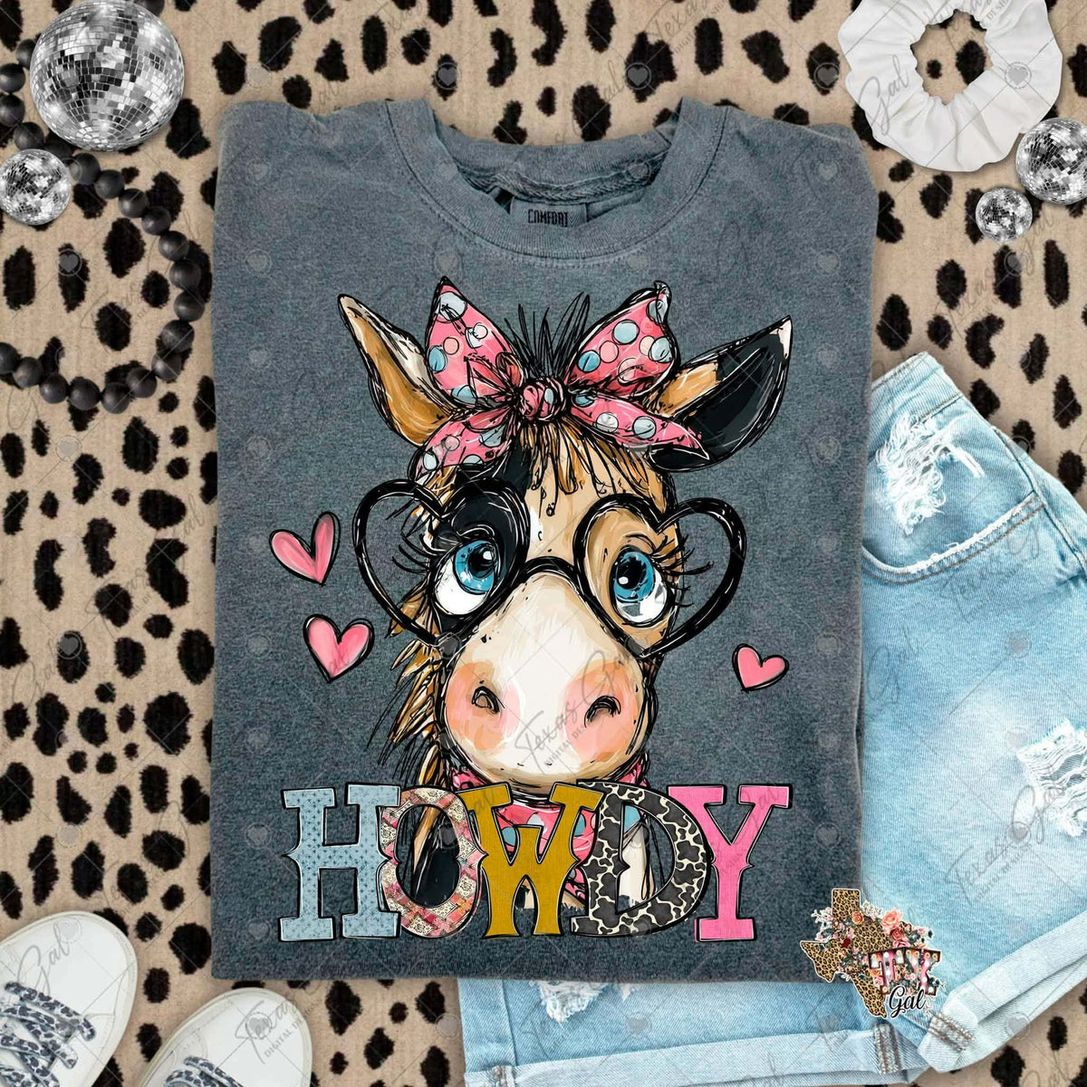 Howdy donkey (Texasgal) DTF Transfer