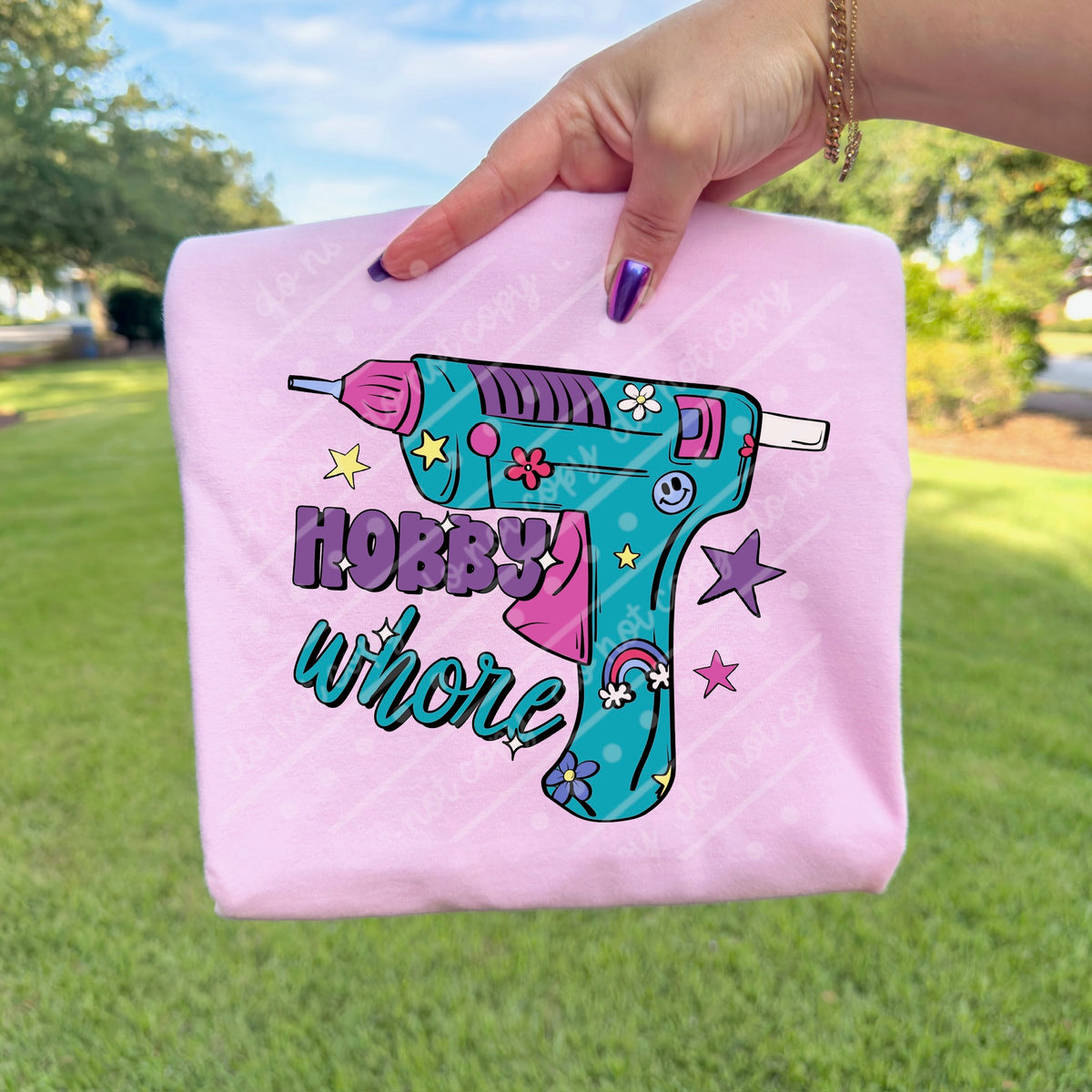 Hobby whore glue gun (scarlow) DTF transfer