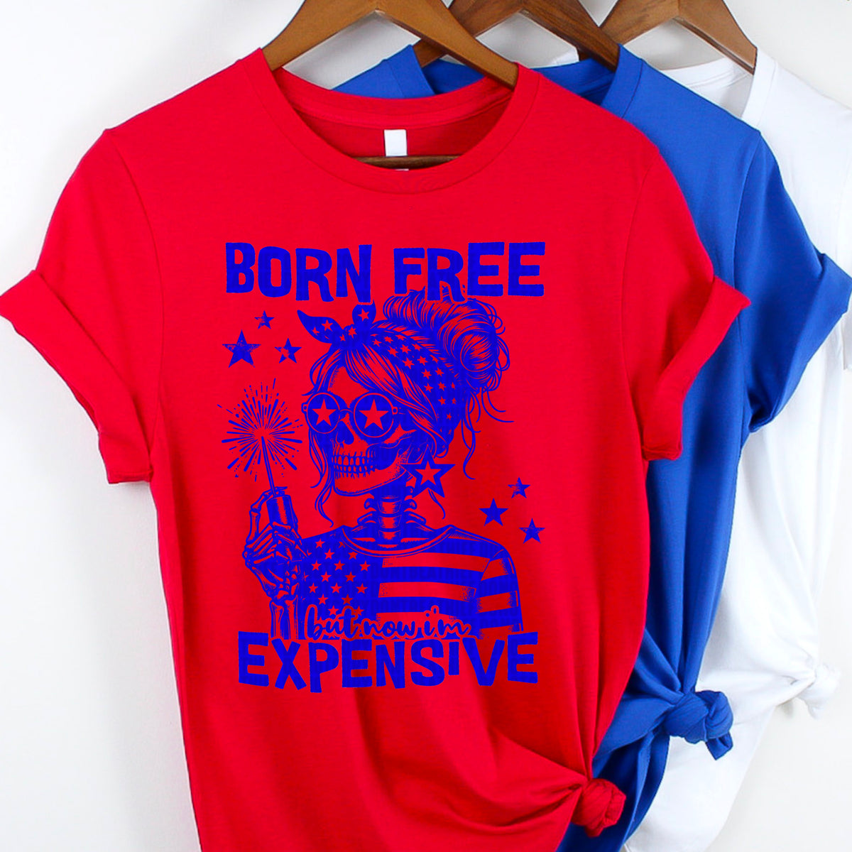 Born free but now I’m expensive blue 93761 DTF transfer