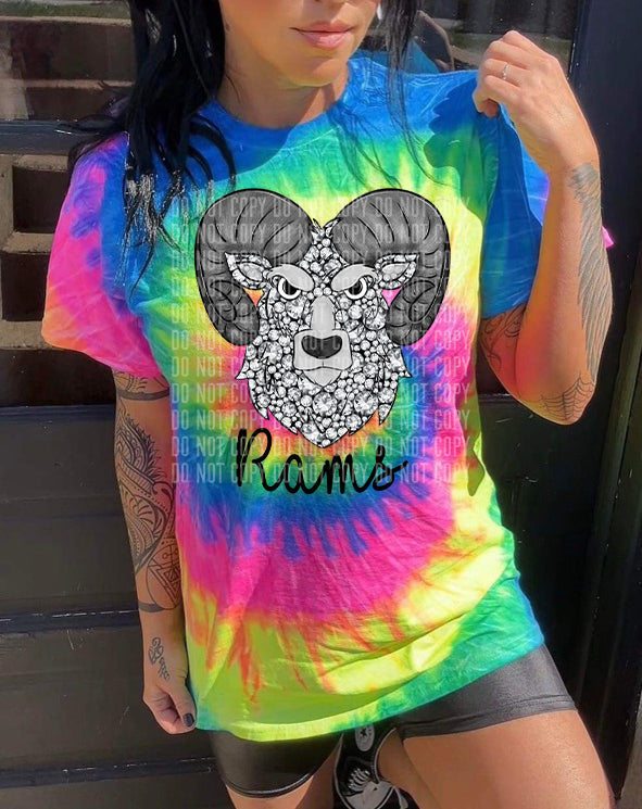 Faux Sequins Mascot Rams 30748 DTF transfers