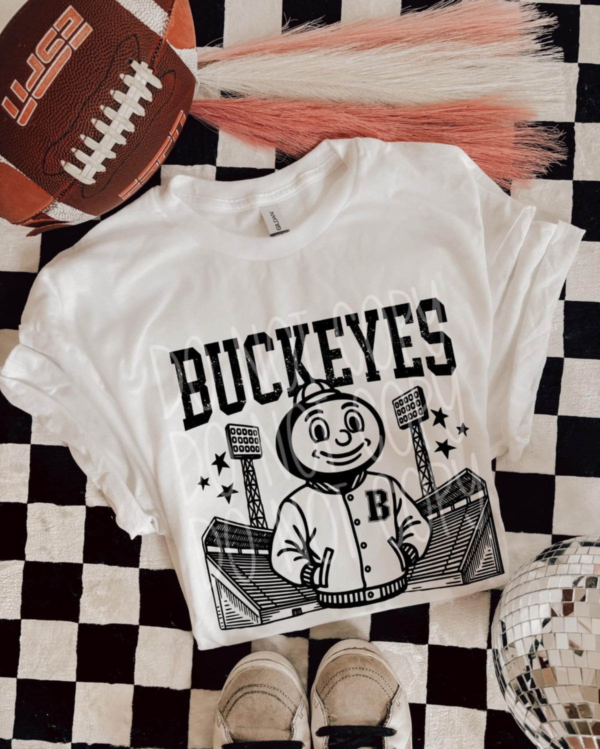 Buckeyes Letterman mascots PHDC DTF transfer