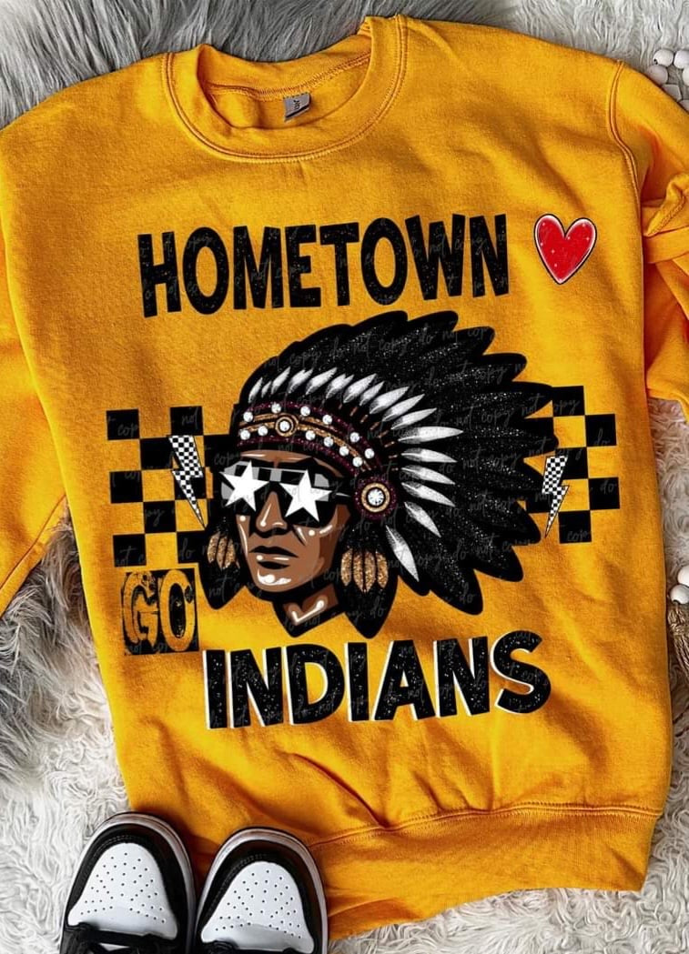 Hometown Indians (VIRGO) 55686 DTF transfer