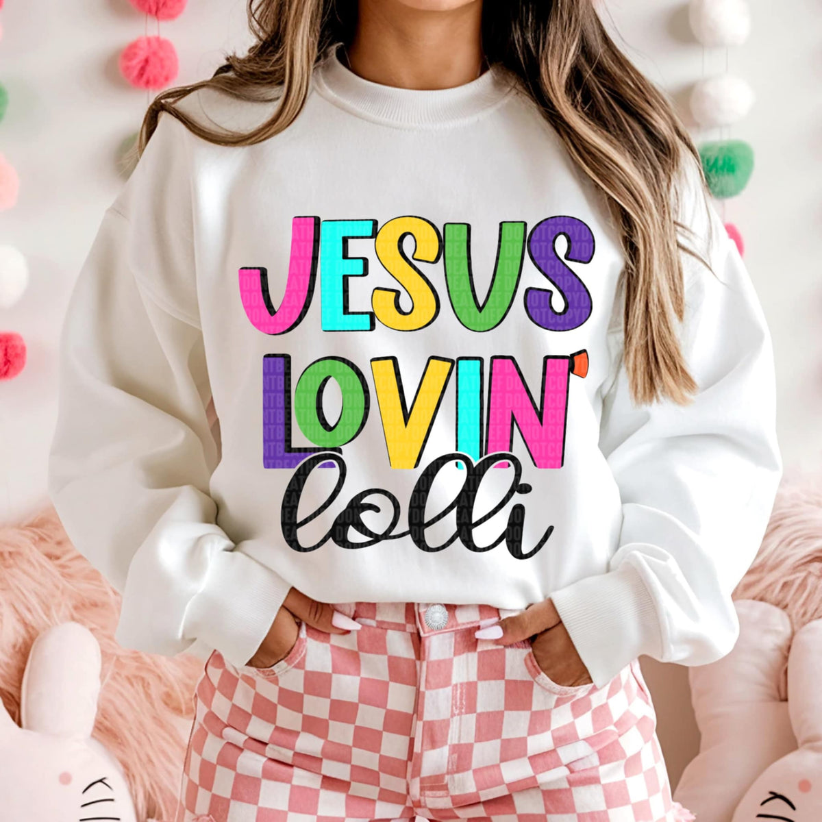 Jesus lovin lolli (SDD) 96083 DTF transfer