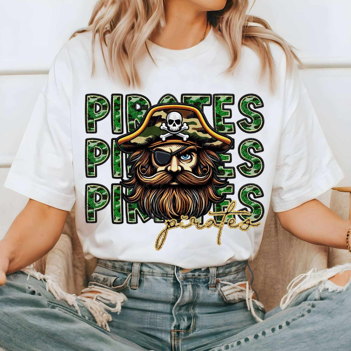 Pirates camo stacked (VIRGO) 70560 DTF transfer