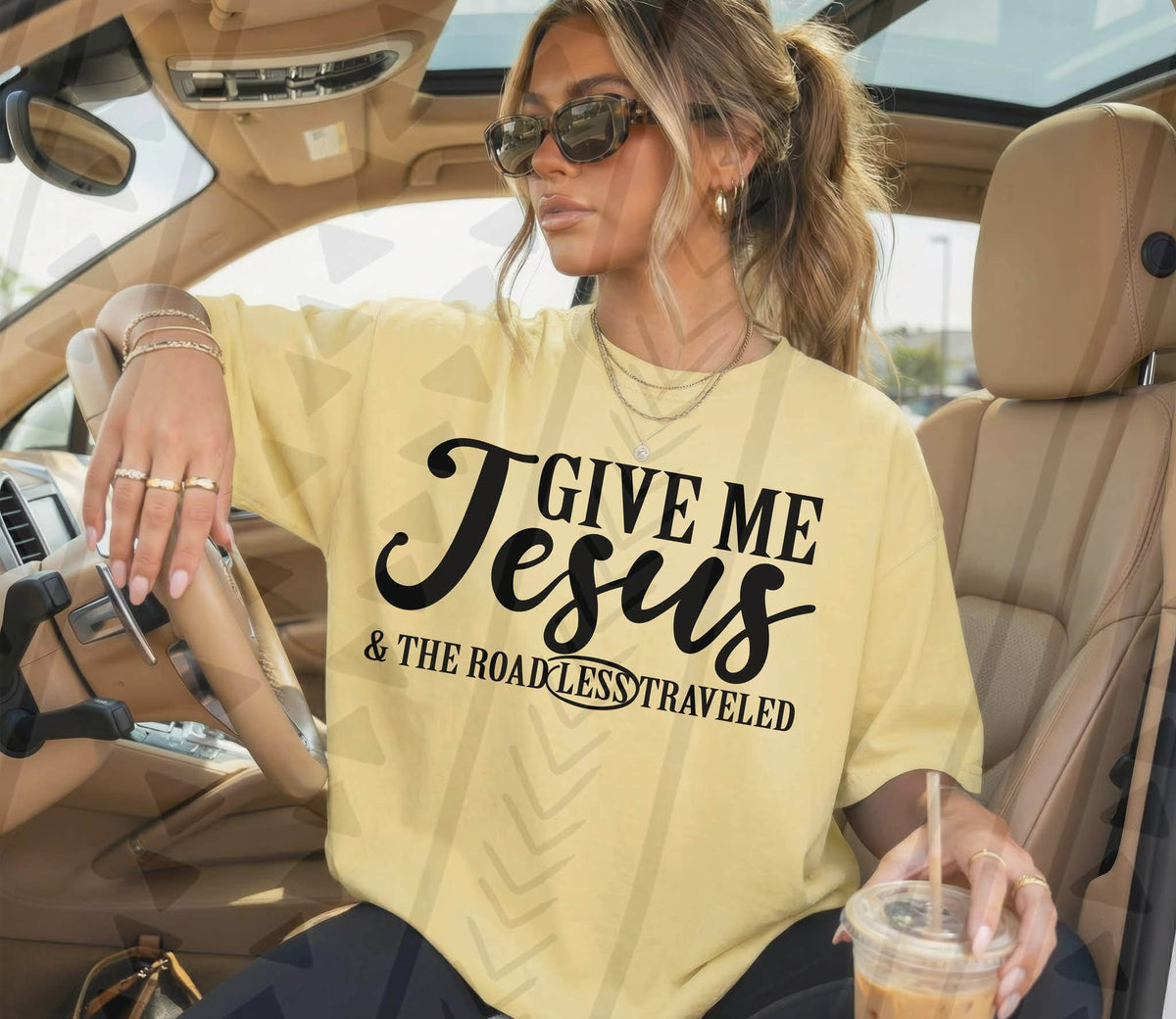 Give me Jesus blank wording (Kai) DTF Transfer