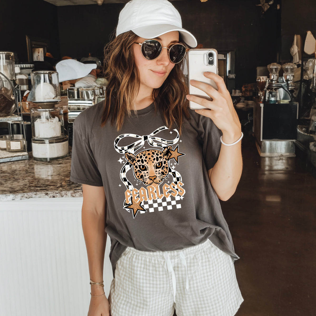 Fearless cheetah bow WHITE (CSC) DTF Transfer
