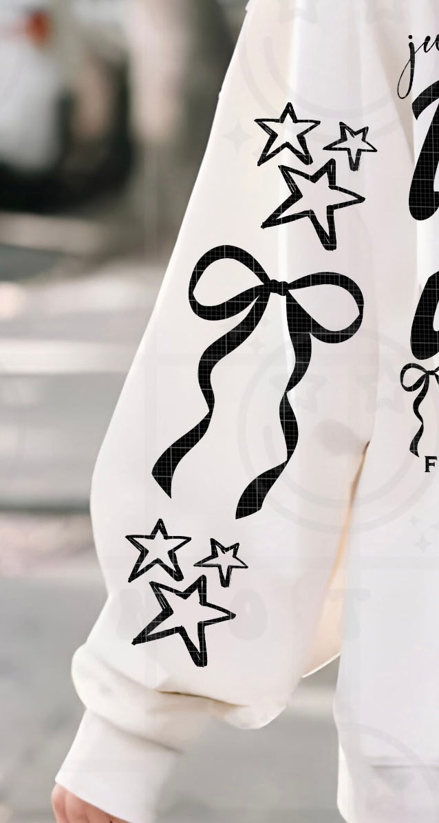 Star bow SLEEVE (C’s) DTF Transfer