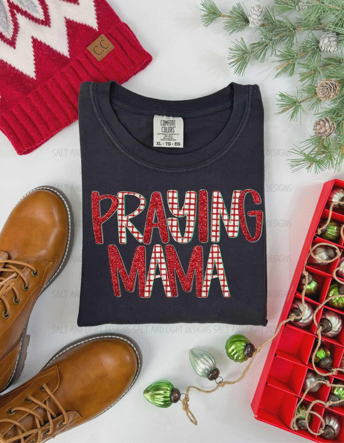 Praying Mama red (SAL) DTF TRANSFER