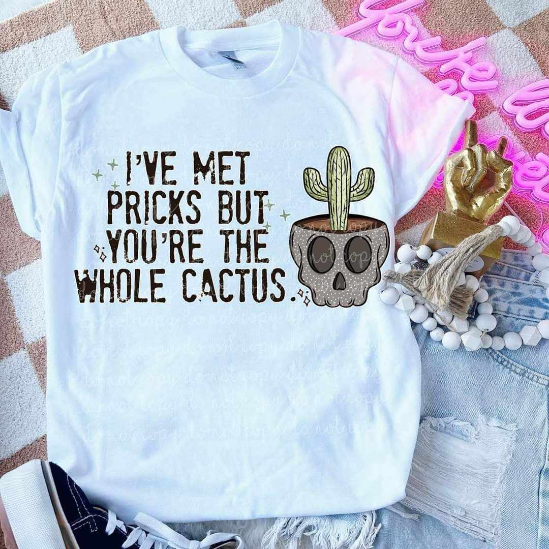 I’ve met pricks but you’re the whole cactus (MMD) 60895 DTF transfer