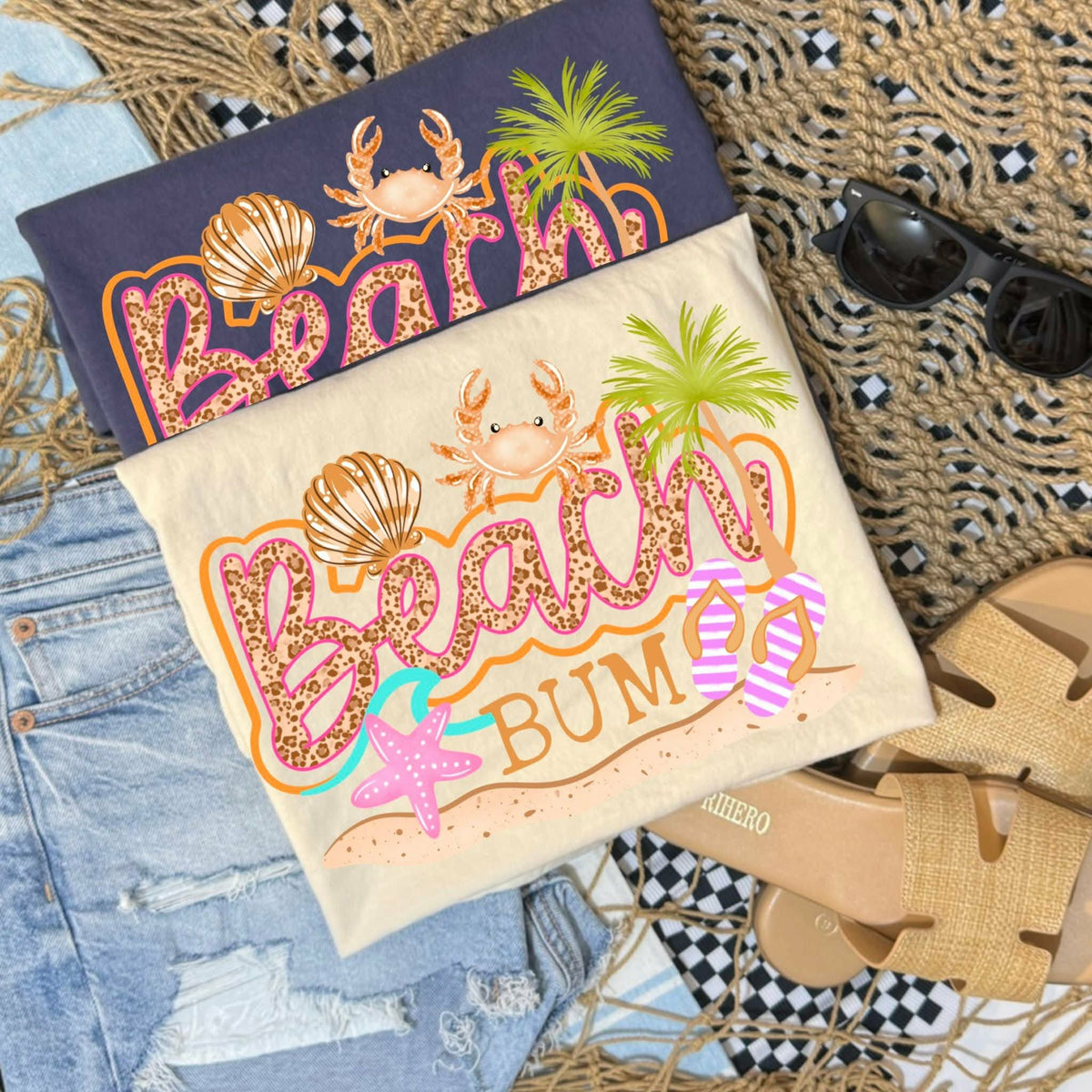 Beach Bum leopard Sunday Special DTF transfer