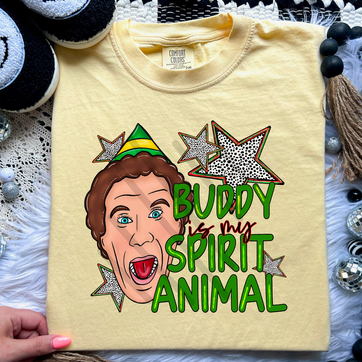 Elf spirit animal (sarcastic momma) 113735 DTF transfer