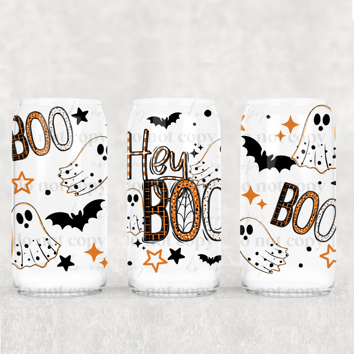 Hey boo ghost (CSC) UV DTF WRAP