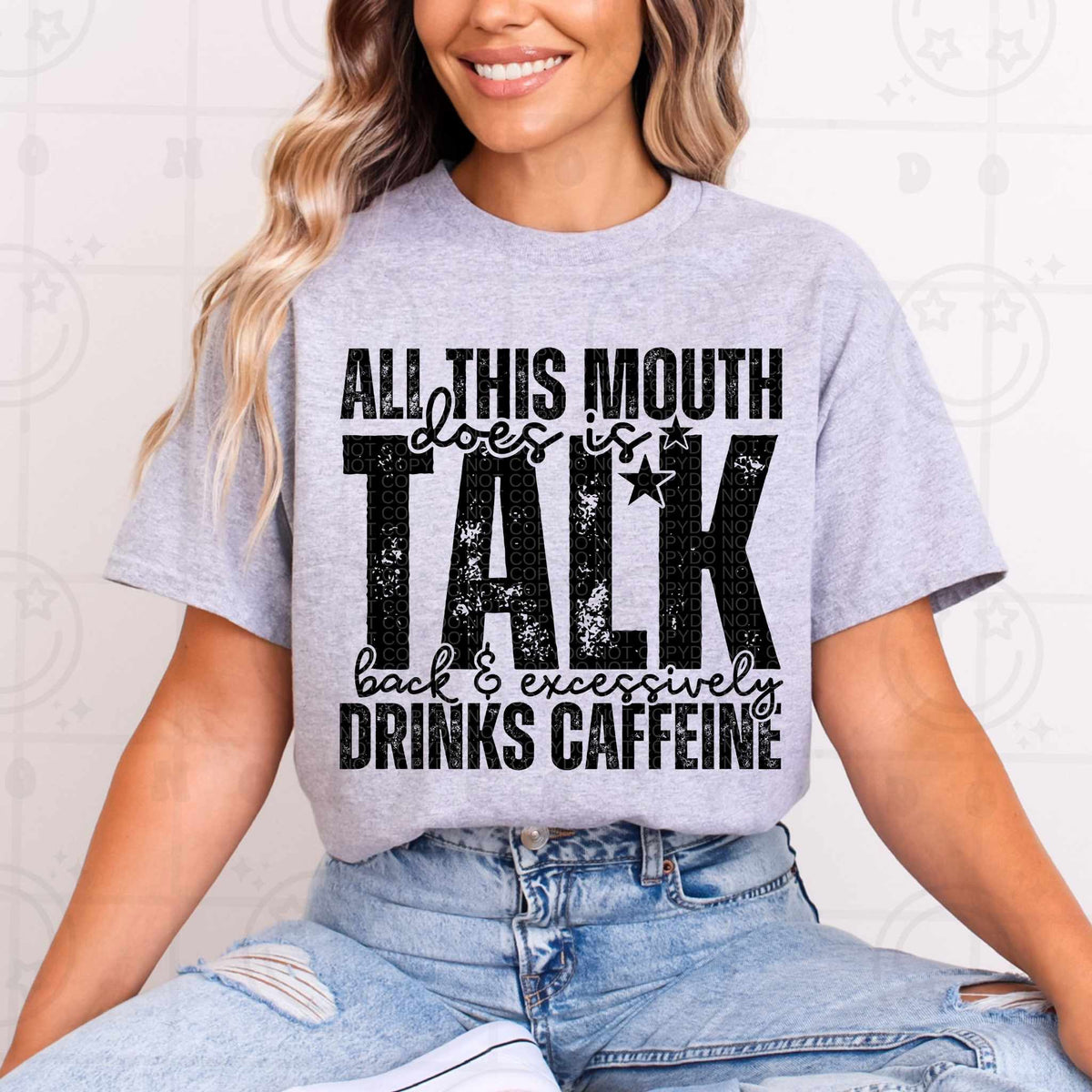 All this mouth does is talk BLACK (HW) 79405 DTF transfer