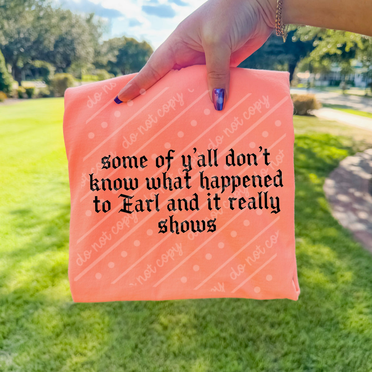 Don’t know who earl is BLACK (scarlow) DTF transfer