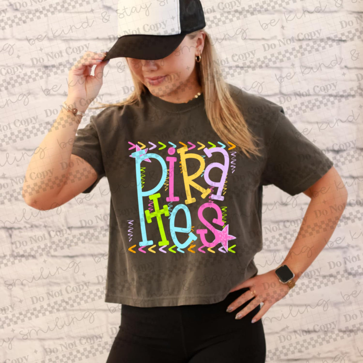 Pirates rainbow arrows mascot CMLD DTF transfer