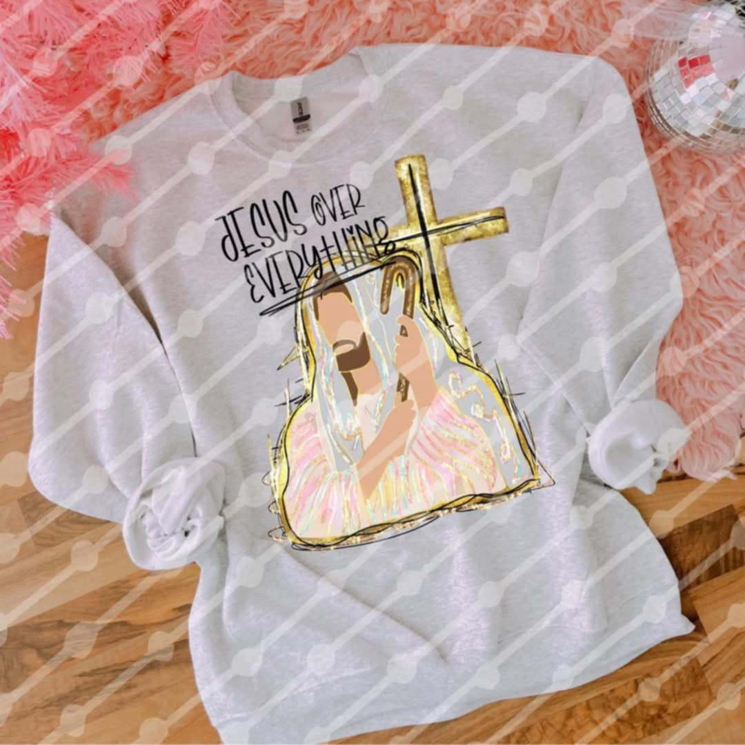 Jesus over everything (JBD) 96590 DTF transfer