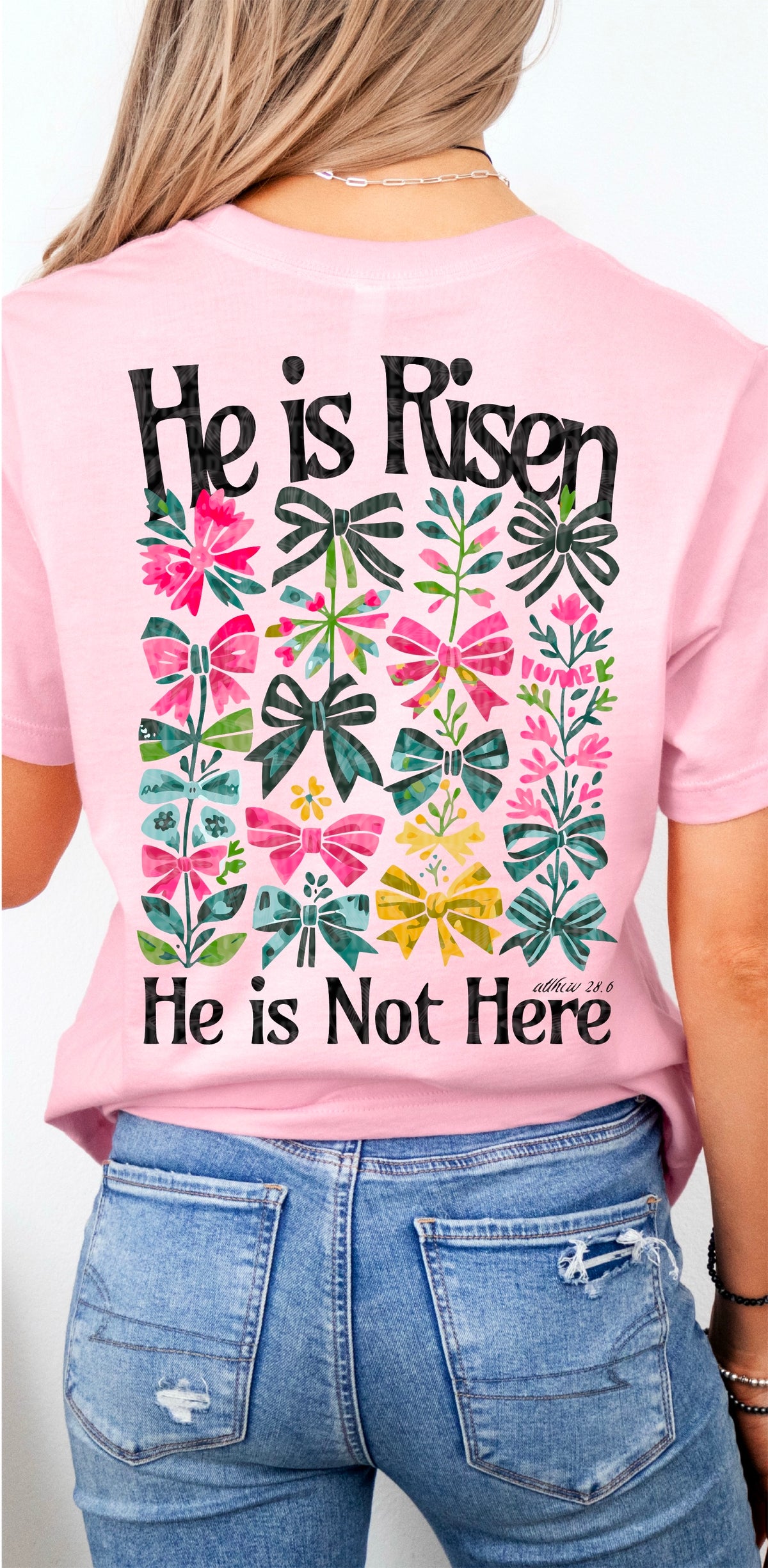 He is risen bows  95030 DTF transfer