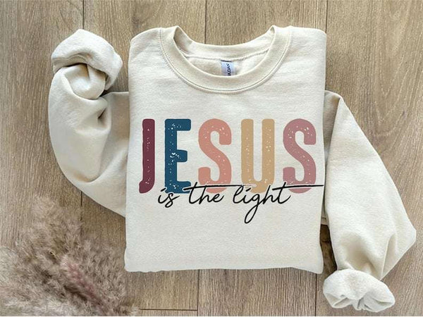 Jesus is the light 73846 DTF transfer