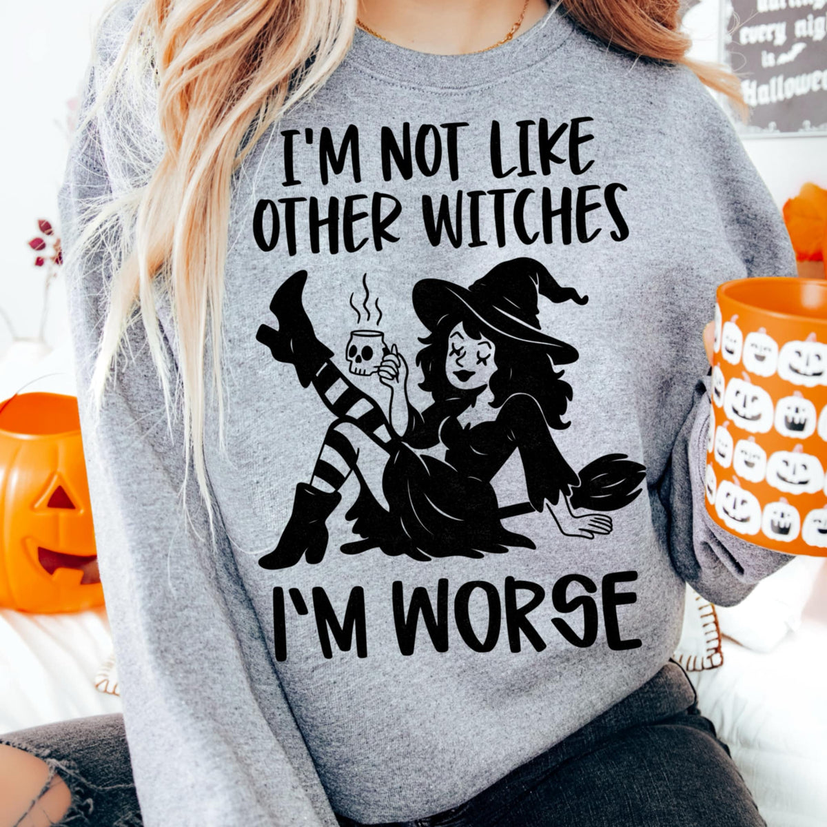 I’m not like other witches, I’m worse BLACK CMD DTF transfer