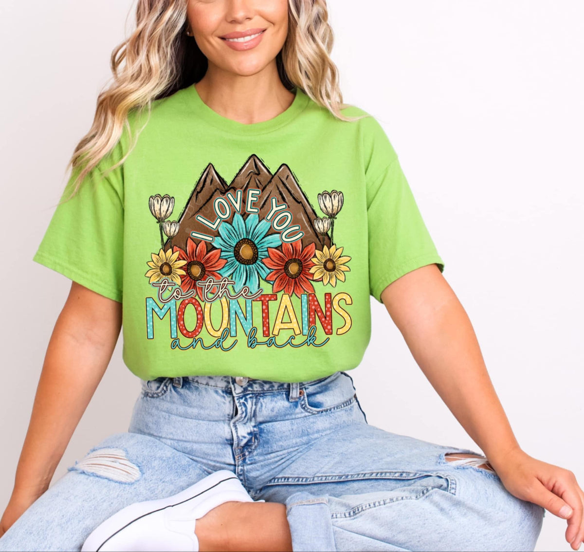 I love you to the mountains and back 93321 DTF transfer