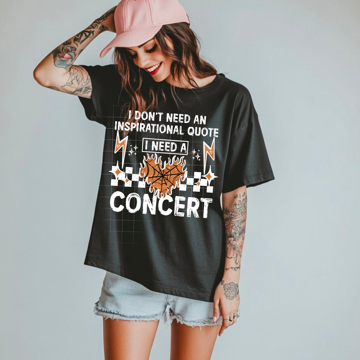 I don’t need an inspirational quote white font (CSC) 95879 DTF transfer