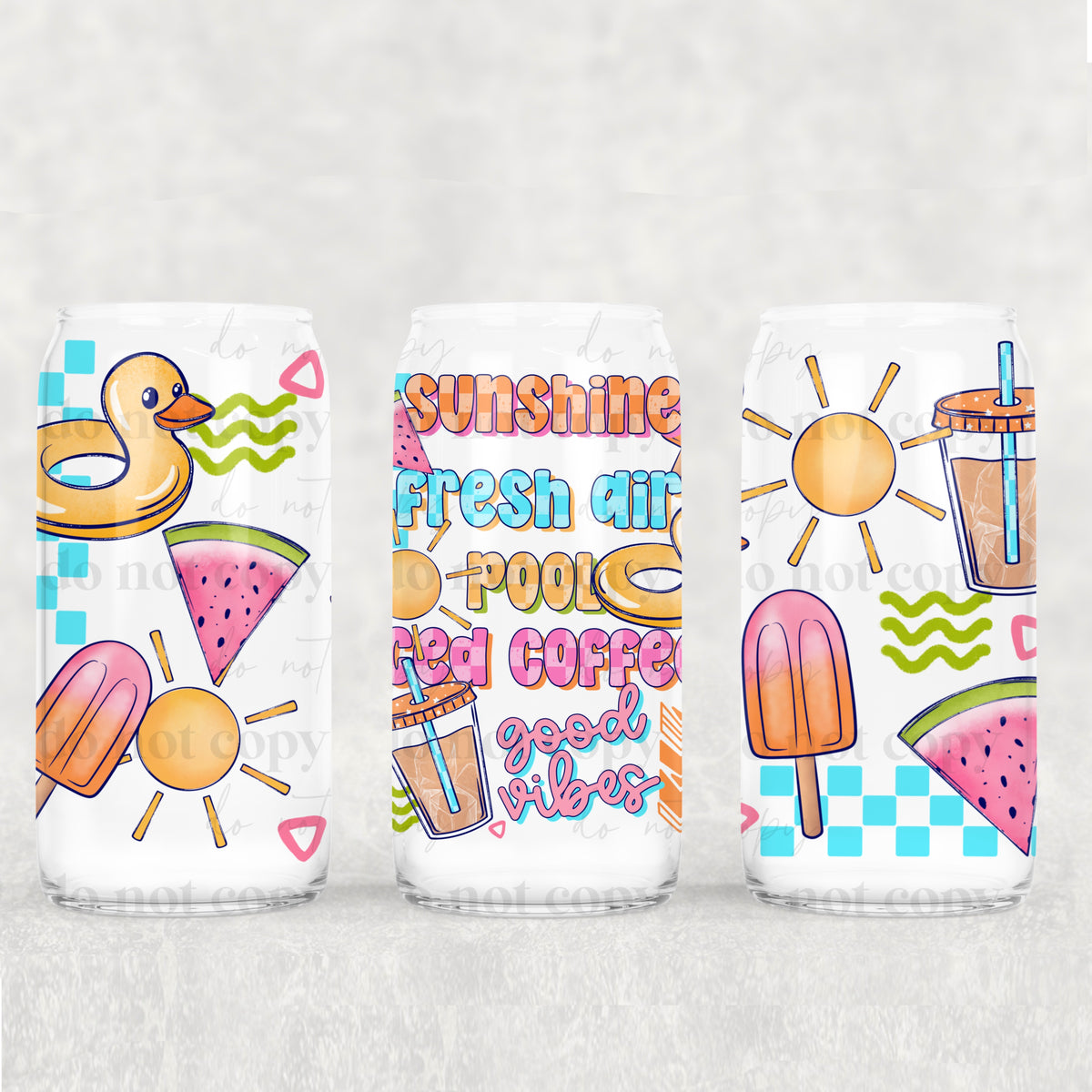Sunshine fresh air pool (CSC) UV DTF WRAP
