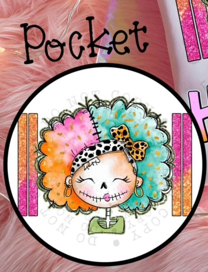 Stressed blessed Halloween obsessed pocket 106458 DTF transfer