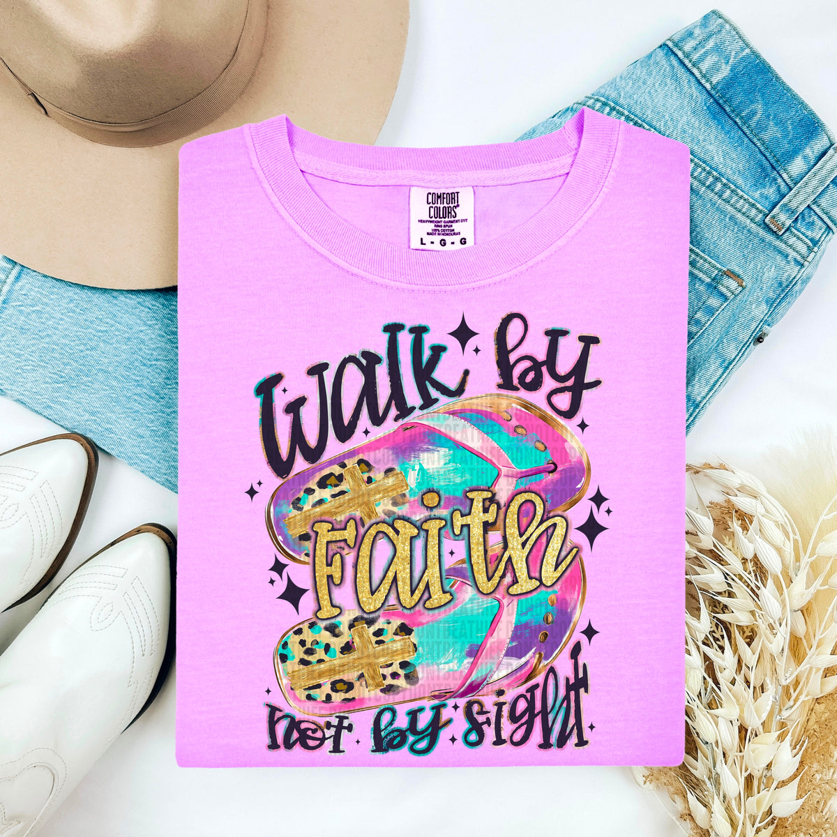 Walk by faith not by sight 100067 DTF transfer