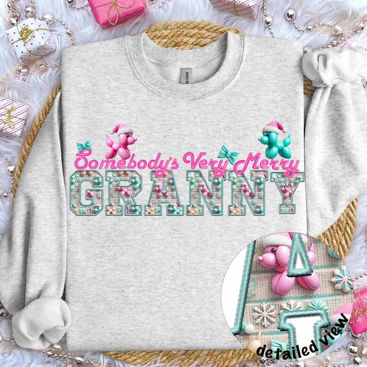 Somebody’s very merry granny (HW) 64435 DTF transfer