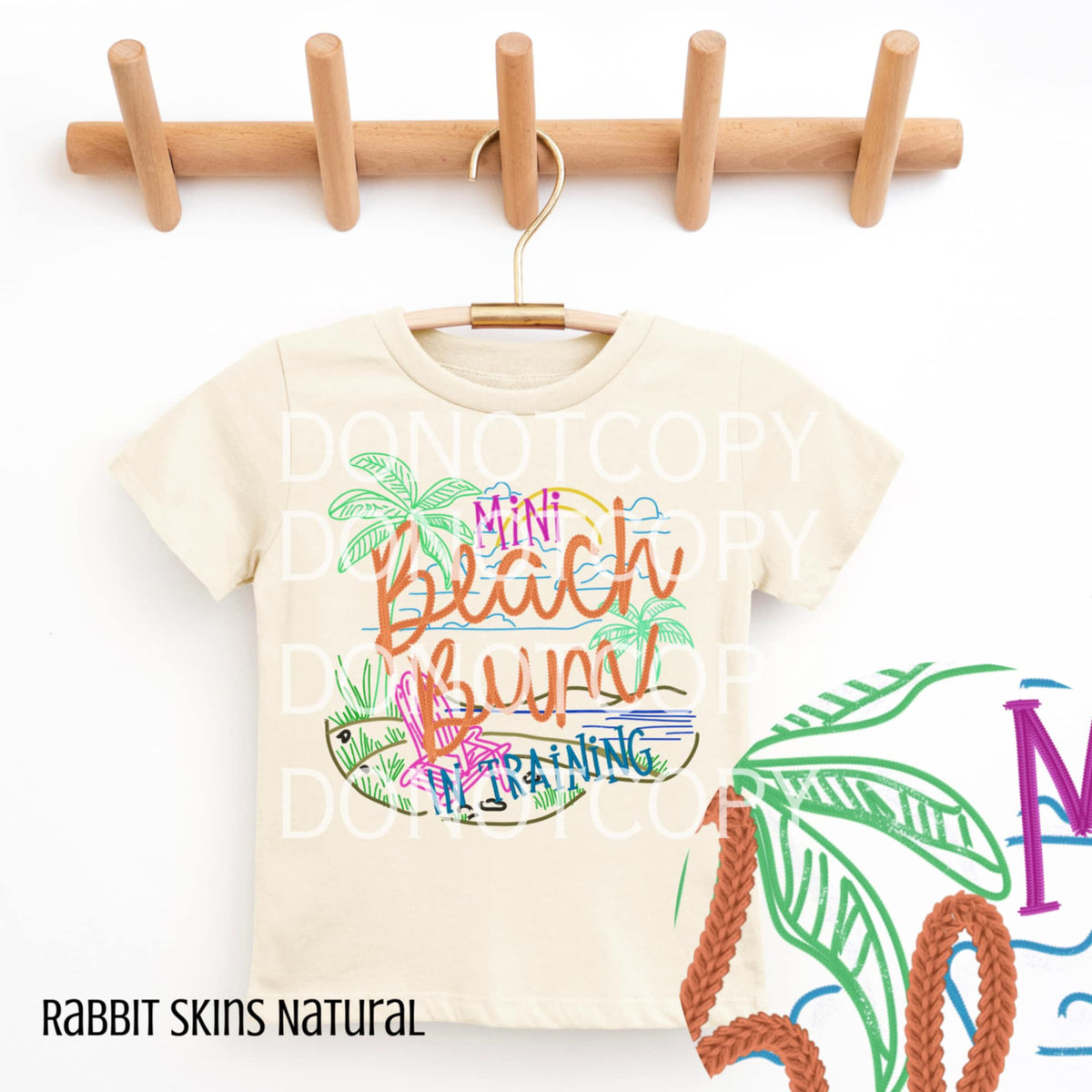 Mini beach bum in training (CSG) 95676 DTF transfer
