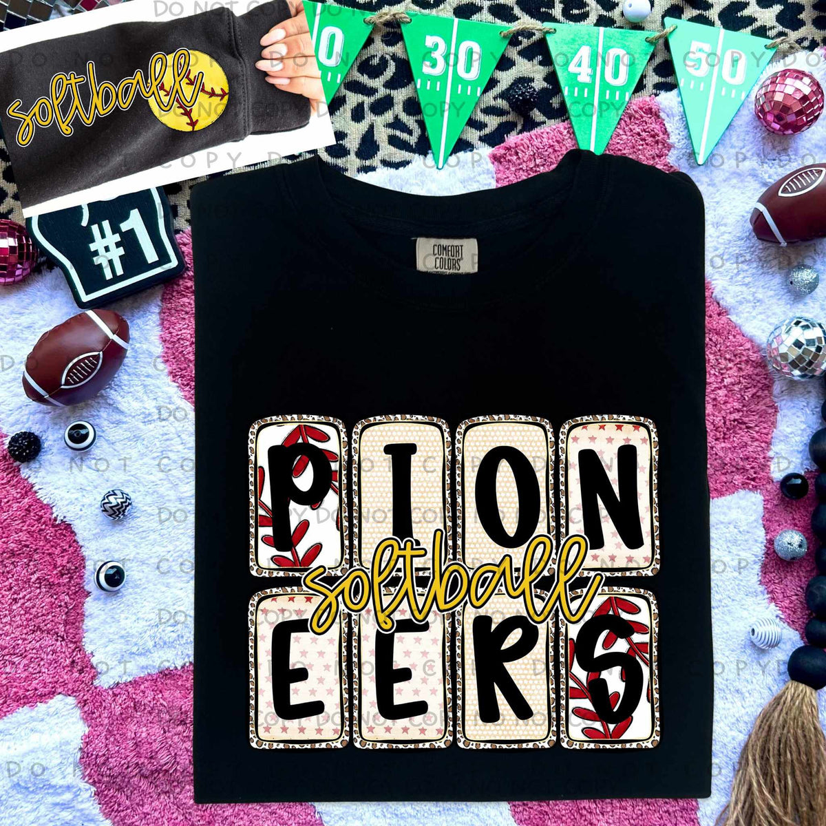 Pioneers Softball FRONT (caplinger) 82644 DTF transfer