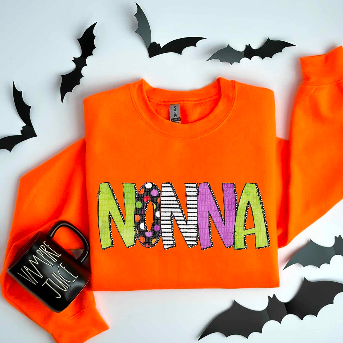 Nonna Halloween font 53363 DTF transfers