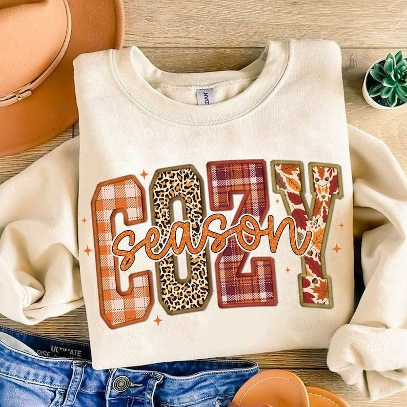 Cozy season plaid 58236 DTF transfer