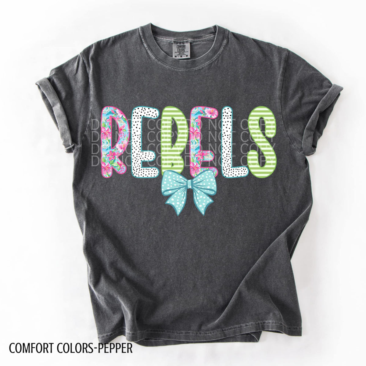 Rebels blue bow (CSG) 92417 DTF transfer