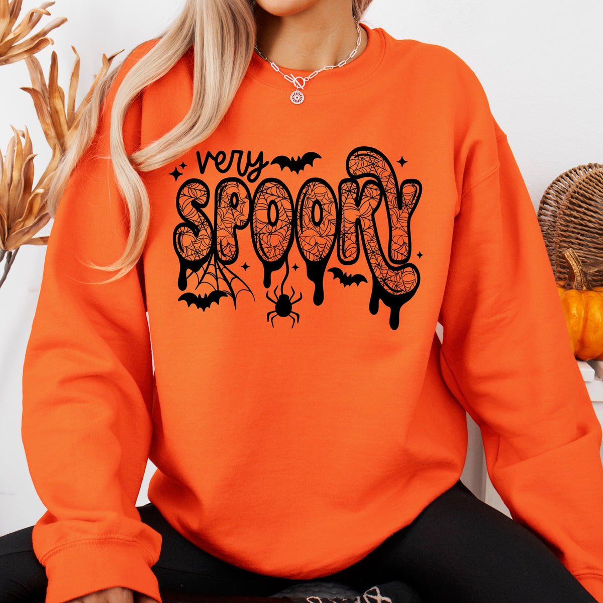 Very spooky spider webs BLACK (CSC) DTF Transfer