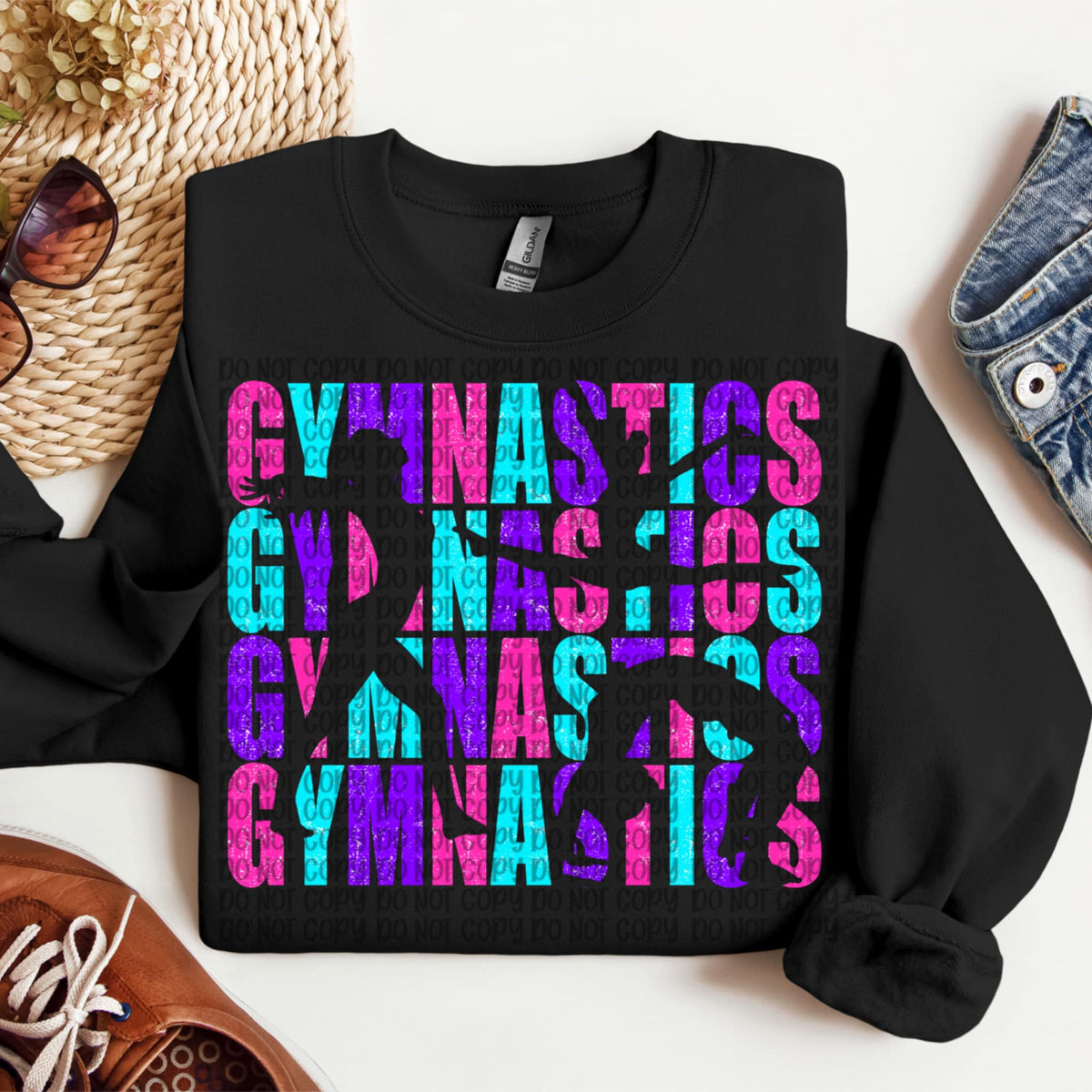 Gymnastics stacked (VP) 91955 DTF transfer