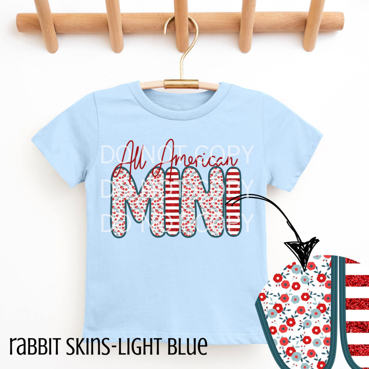 All American mini (CSG) 96419 DTF transfer