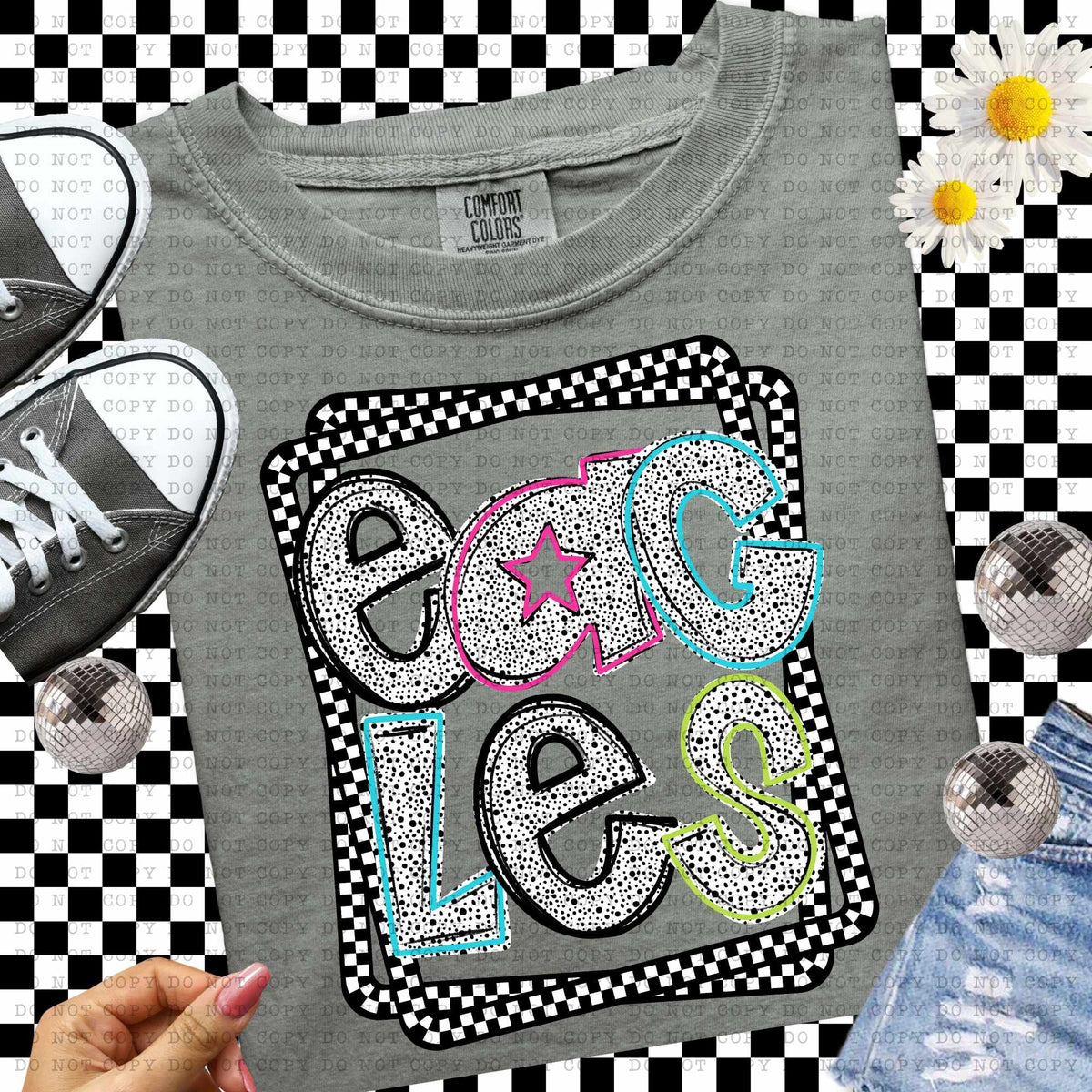 Eagles Dalmatian filled mascots (ECHT) 55113 DTF transfer